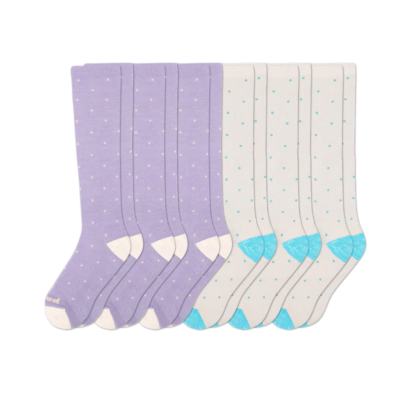 6 Pack - Women's Compression Socks - Image 134