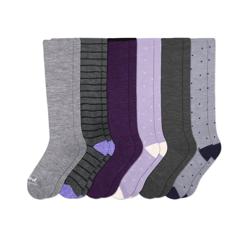 6 Pack - Women's Compression Socks - Image 135