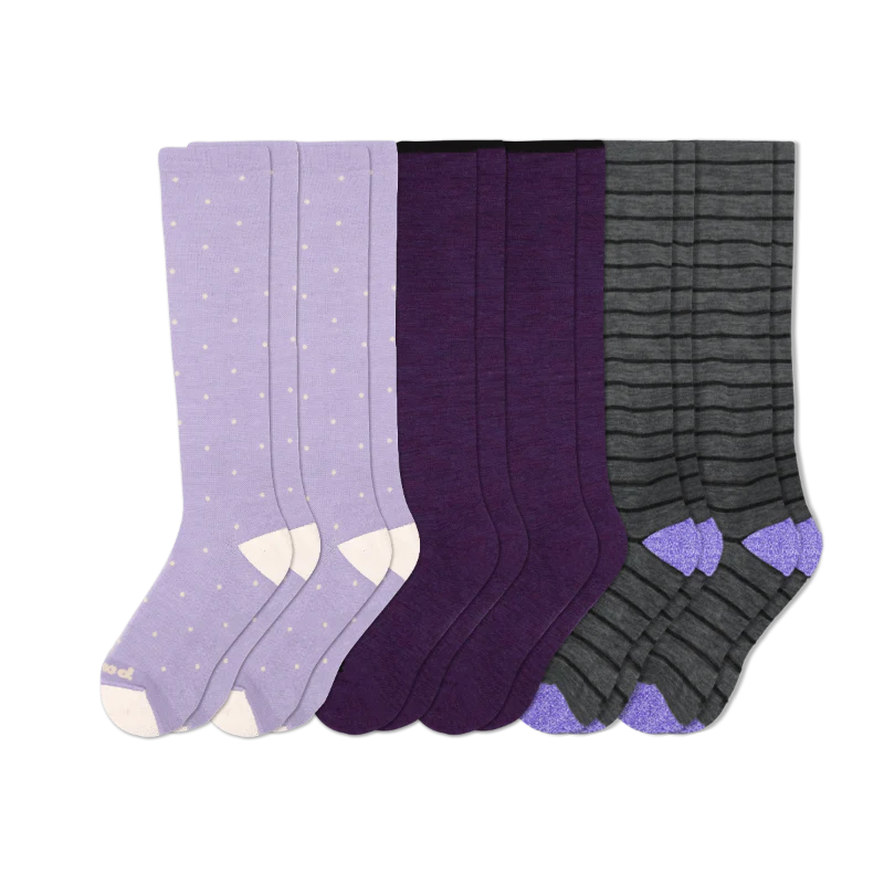 6 Pack - Women's Compression Socks - Image 139