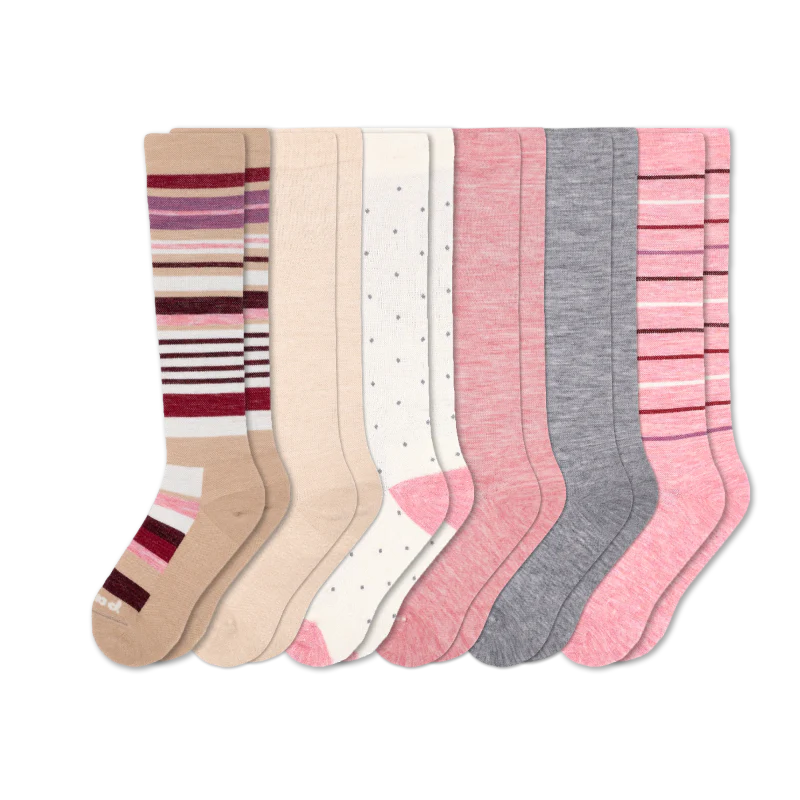 6 Pack - Women's Compression Socks - Image 146