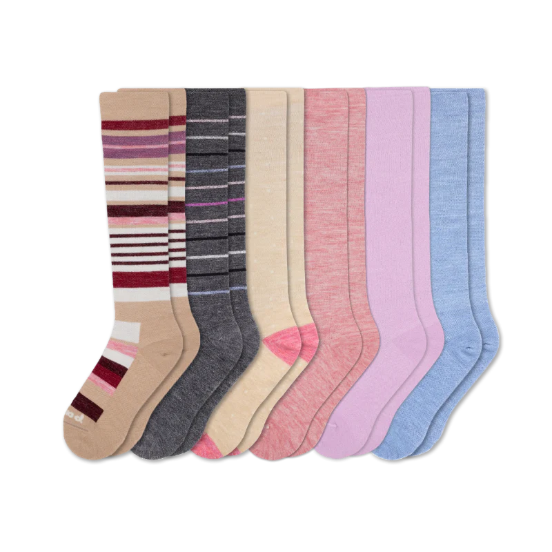 6 Pack - Women's Compression Socks - Image 157