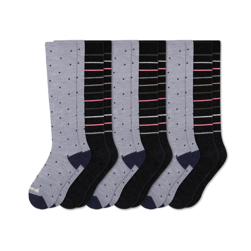 6 Pack - Women's Compression Socks - Image 158