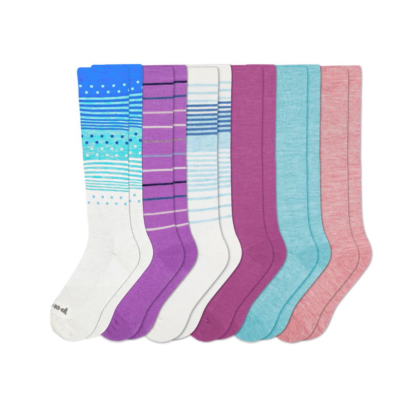 6 Pack - Women's Compression Socks - Image 160