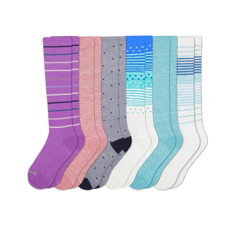 6 Pack - Women's Compression Socks - Image 163