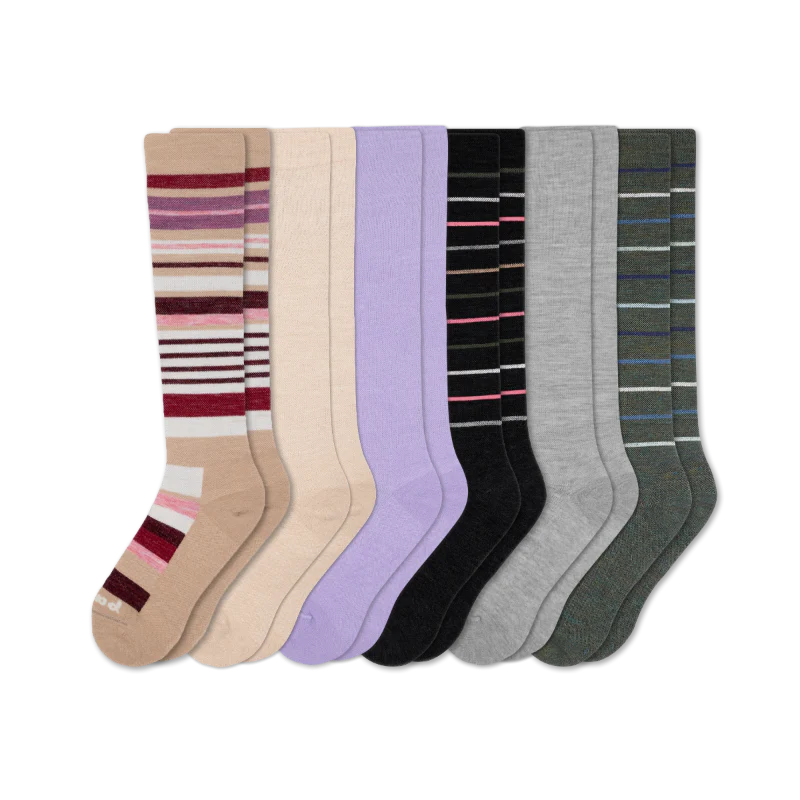 6 Pack - Women's Compression Socks - Image 168
