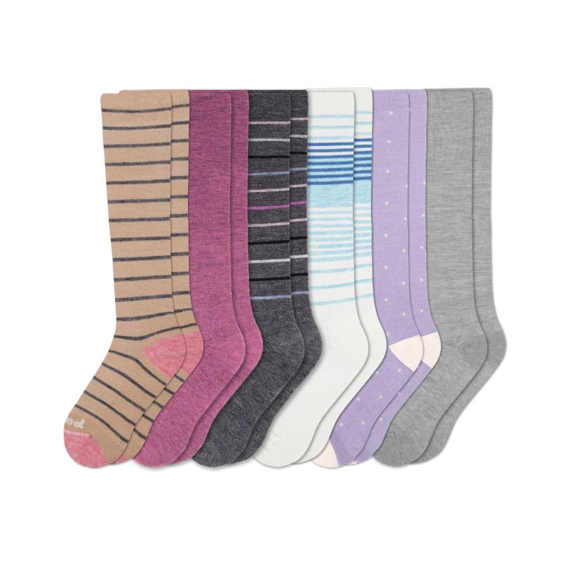 6 Pack - Women's Compression Socks - Image 172