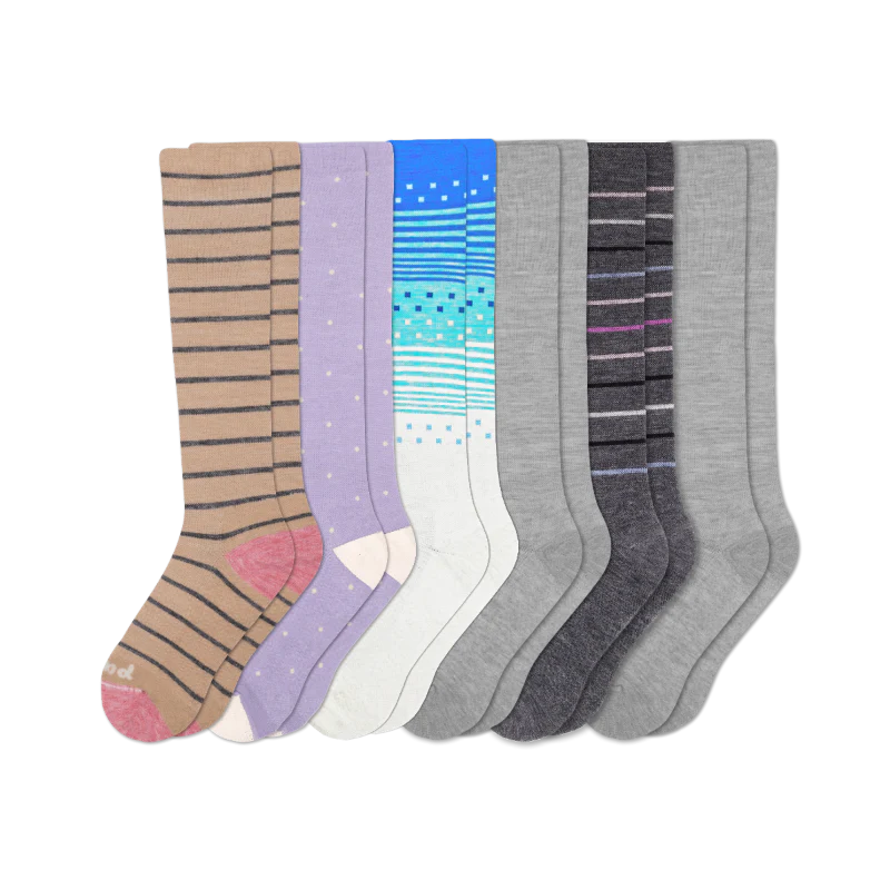 6 Pack - Women's Compression Socks - Image 180