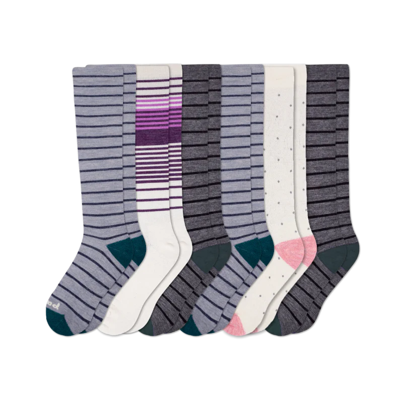 6 Pack - Women's Compression Socks - Image 181