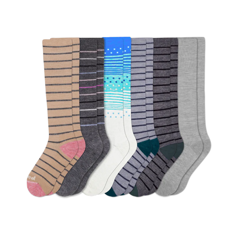 6 Pack - Women's Compression Socks - Image 183