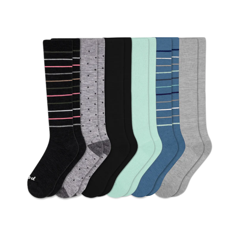 6 Pack - Women's Compression Socks - Image 189