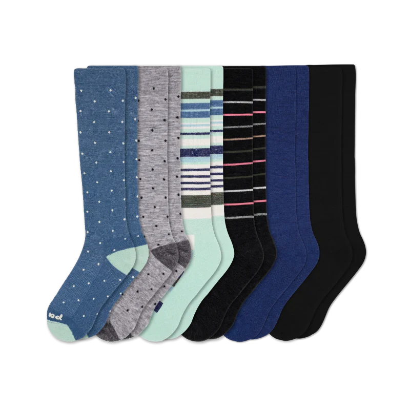 6 Pack - Women's Compression Socks - Image 192