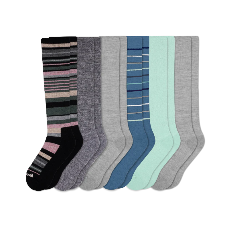 6 Pack - Women's Compression Socks - Image 196
