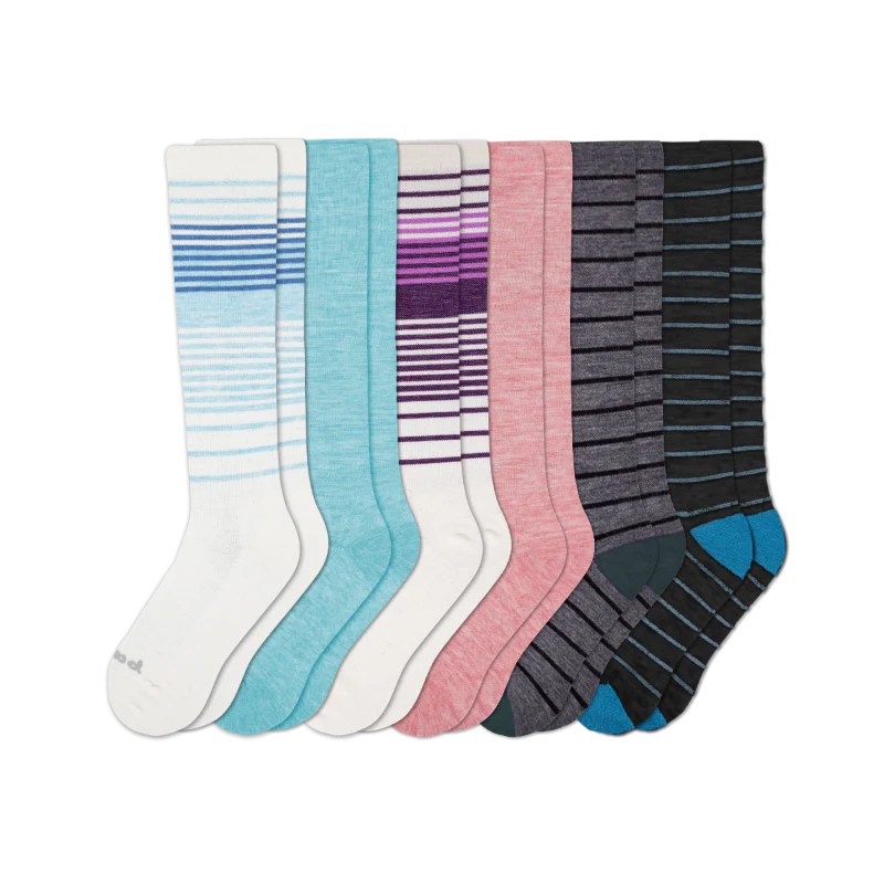 6 Pack - Women's Compression Socks - Image 198