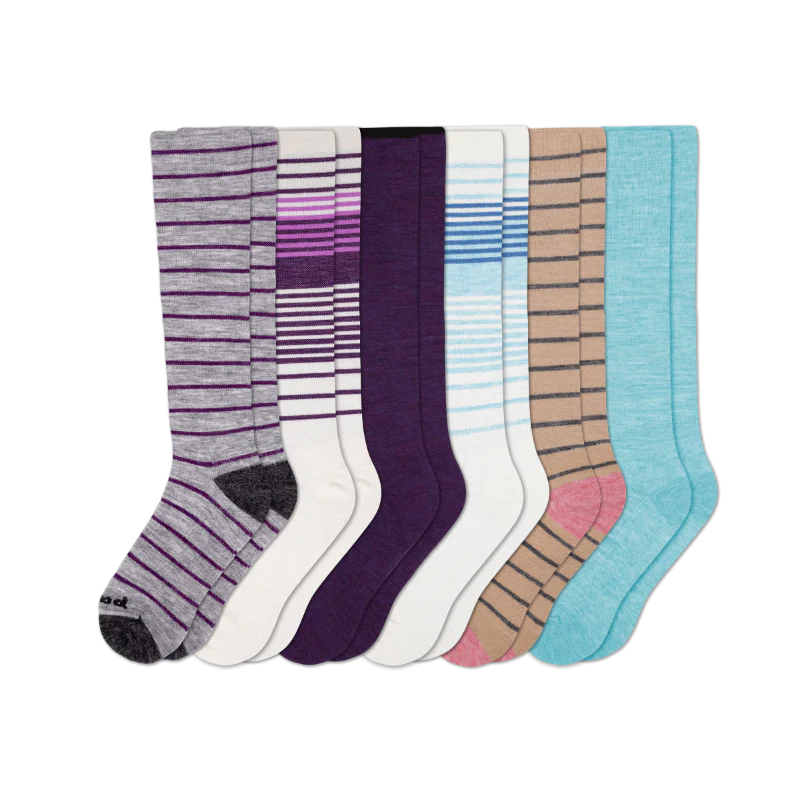 6 Pack - Women's Compression Socks - Image 200
