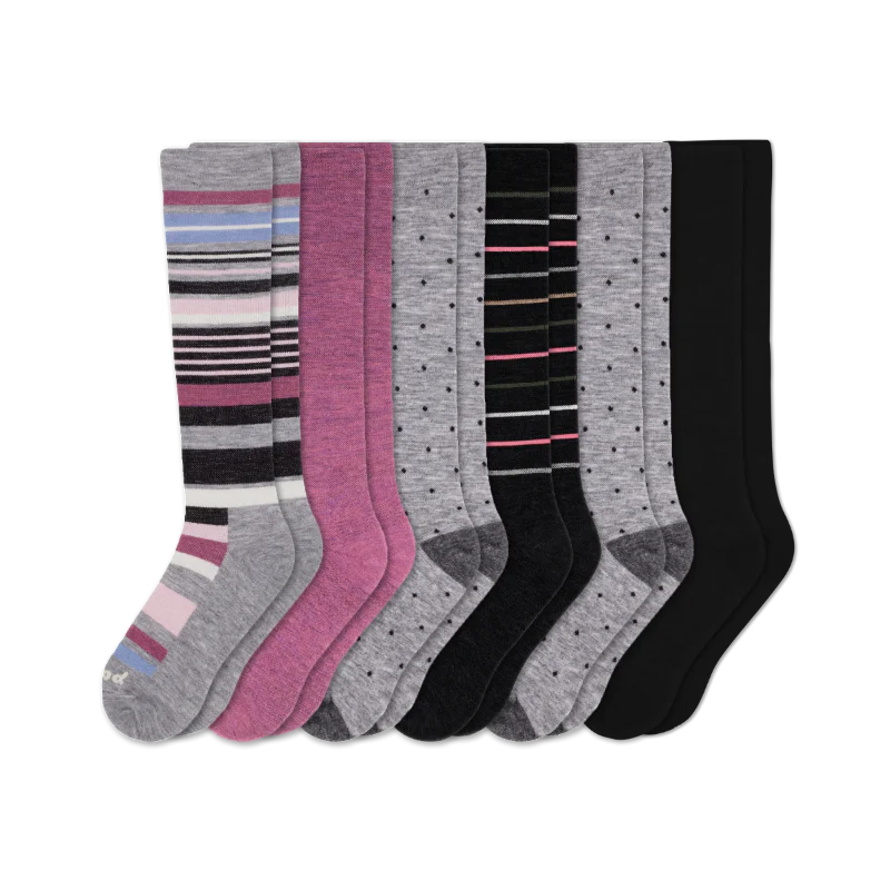 6 Pack - Women's Compression Socks - Image 203