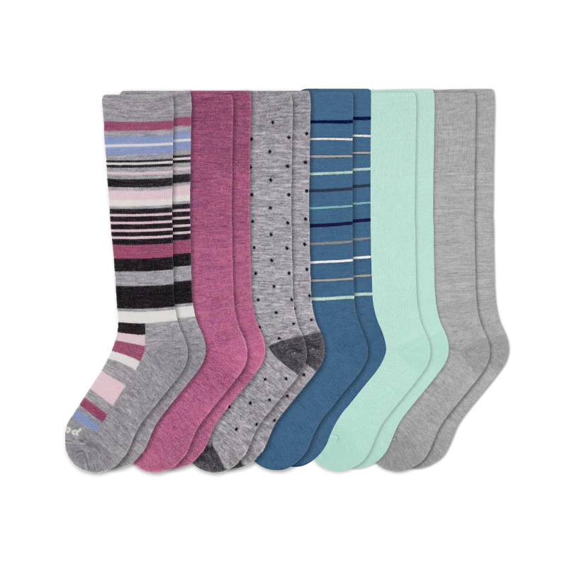6 Pack - Women's Compression Socks - Image 206