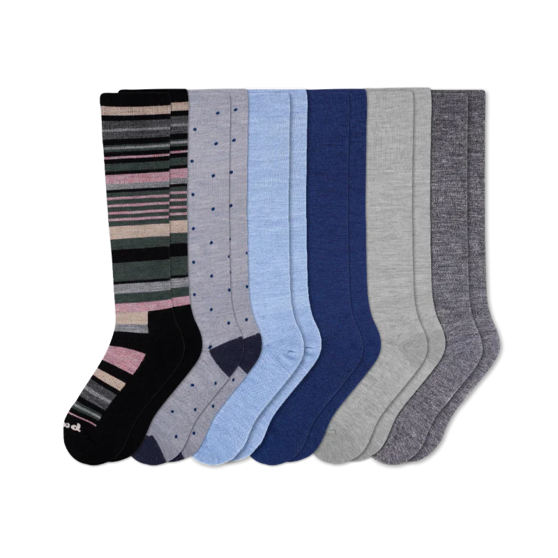 6 Pack - Women's Compression Socks - Image 215