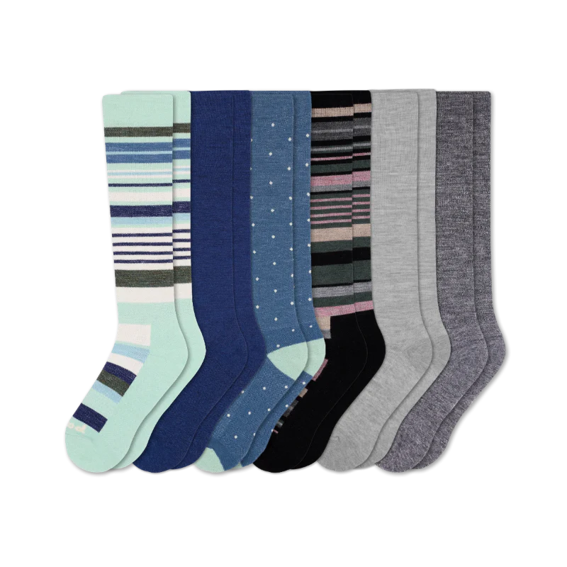 6 Pack - Women's Compression Socks - Image 216