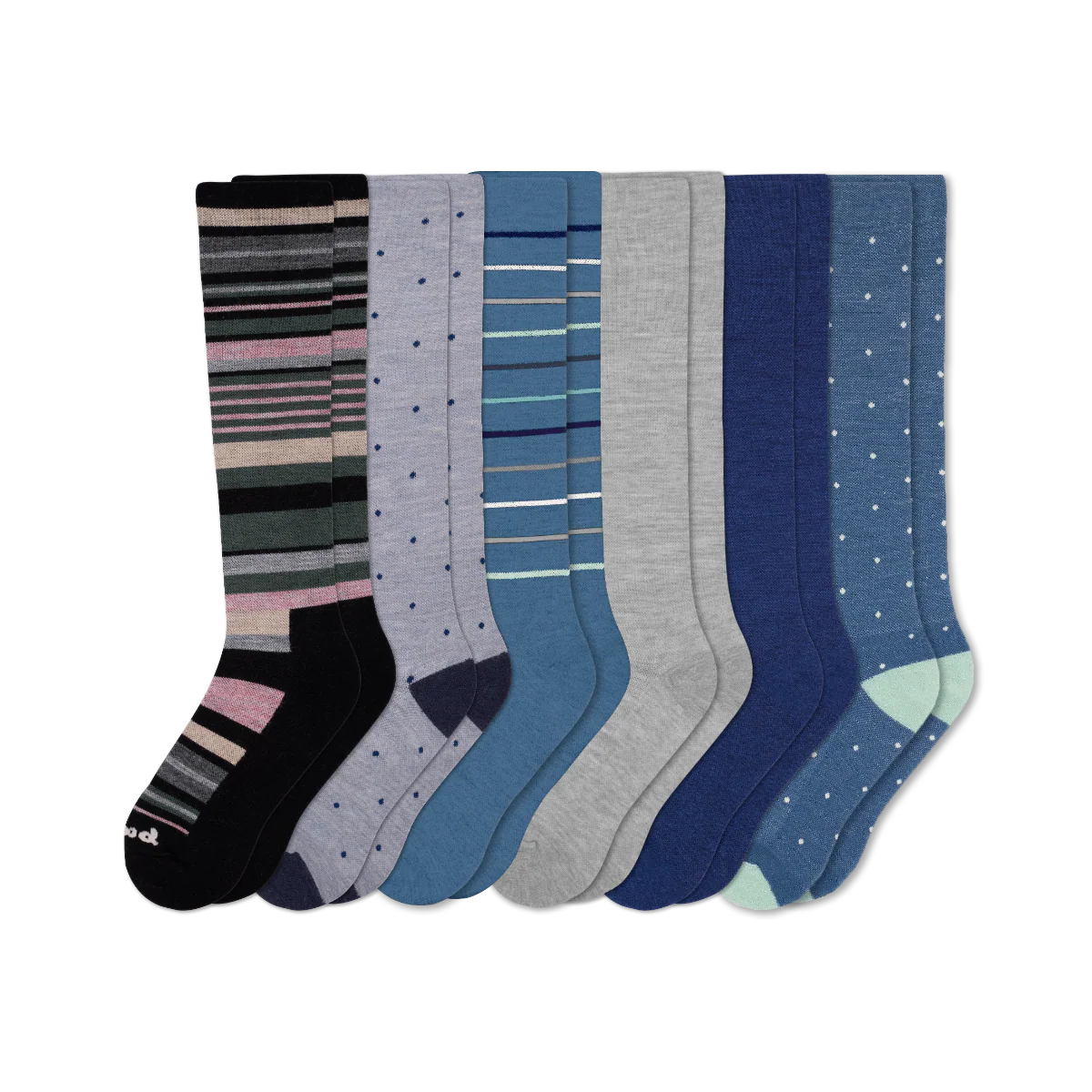 6 Pack - Women's Compression Socks - Image 222