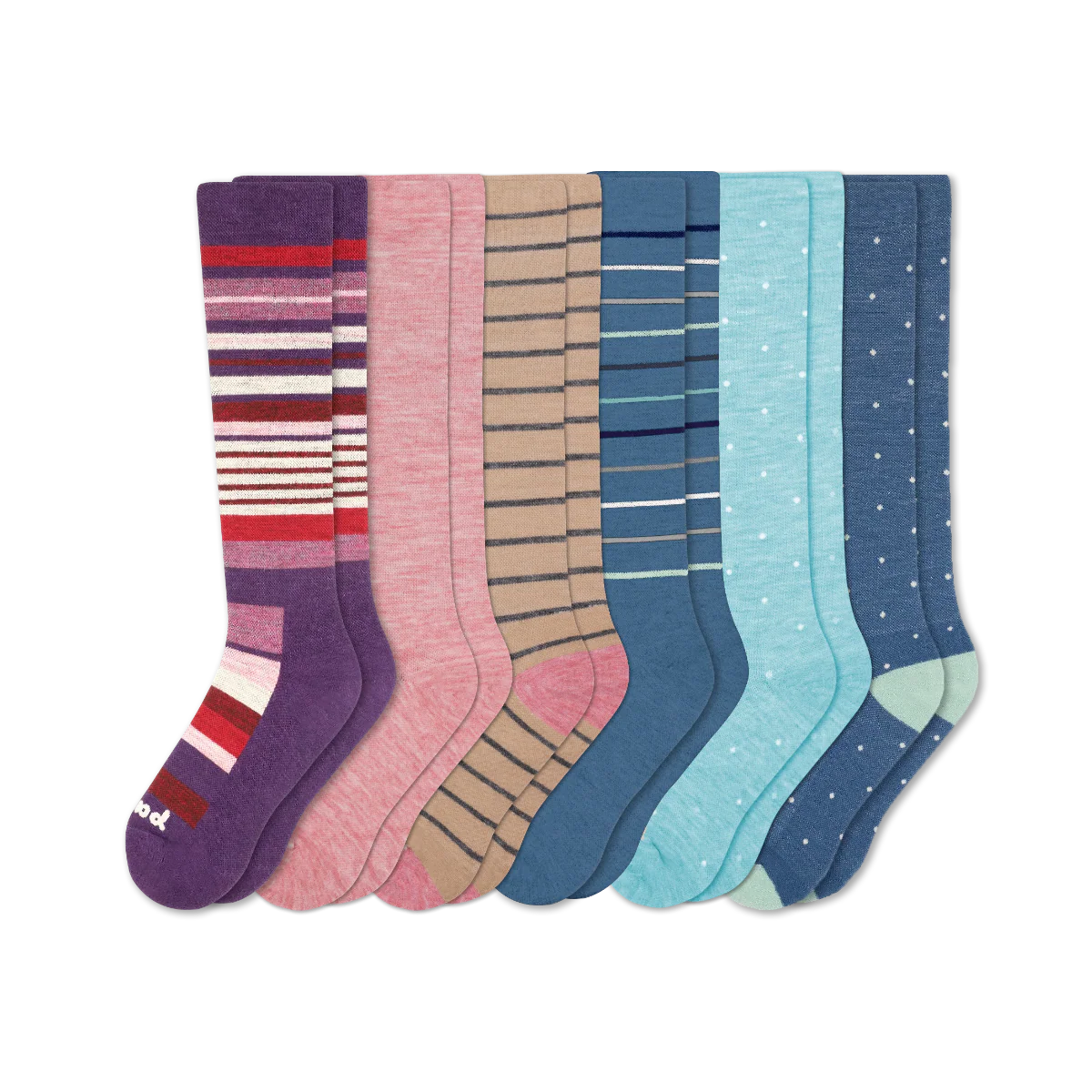6 Pack - Women's Compression Socks - Image 233