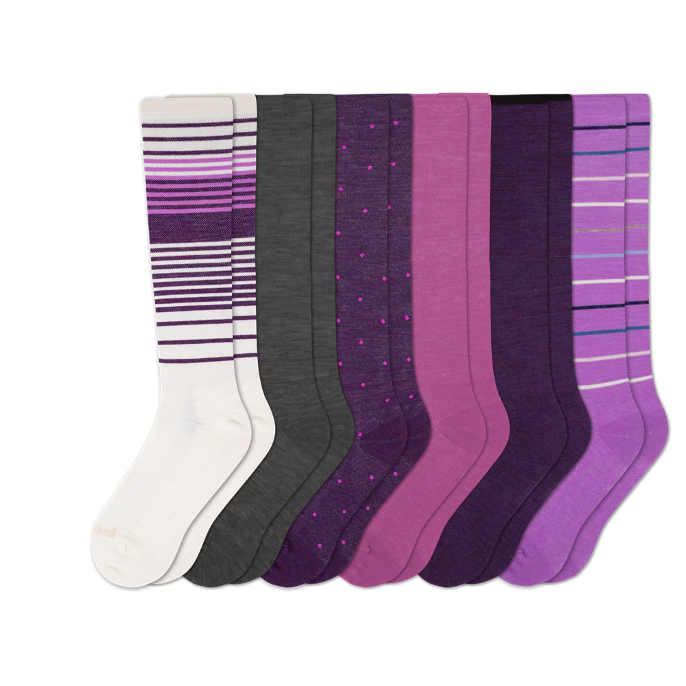 6 Pack - Women's Compression Socks - Image 44