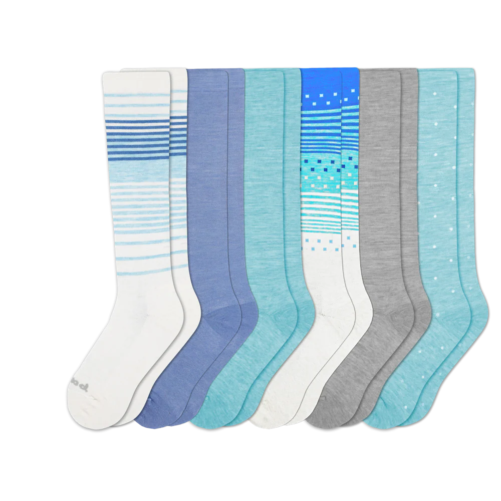 6 Pack - Women's Compression Socks - Image 45