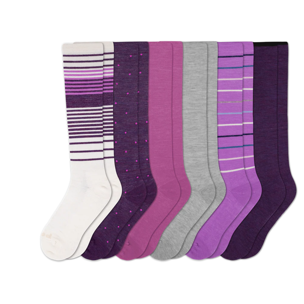 6 Pack - Women's Compression Socks - Image 56