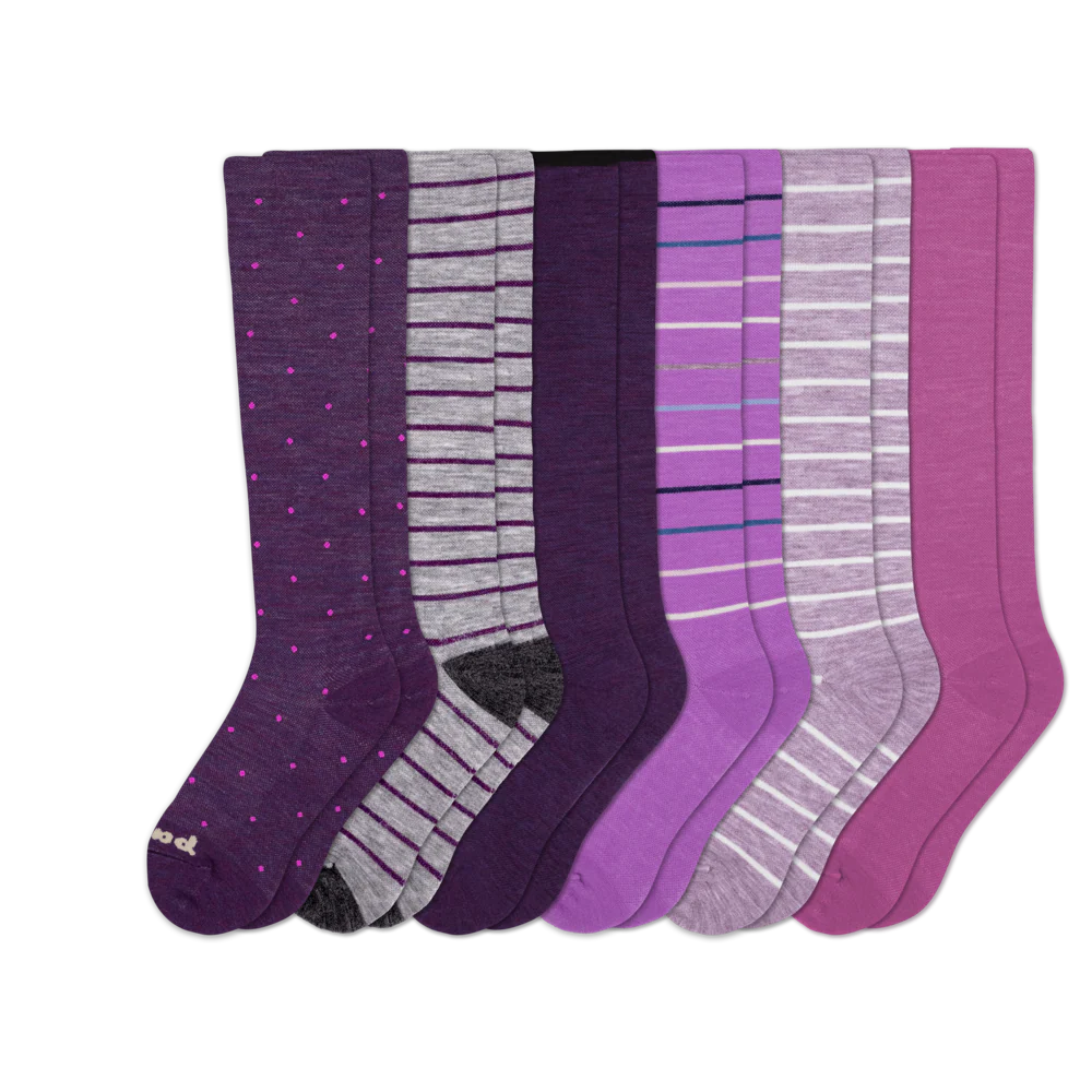 6 Pack - Women's Compression Socks - Image 59