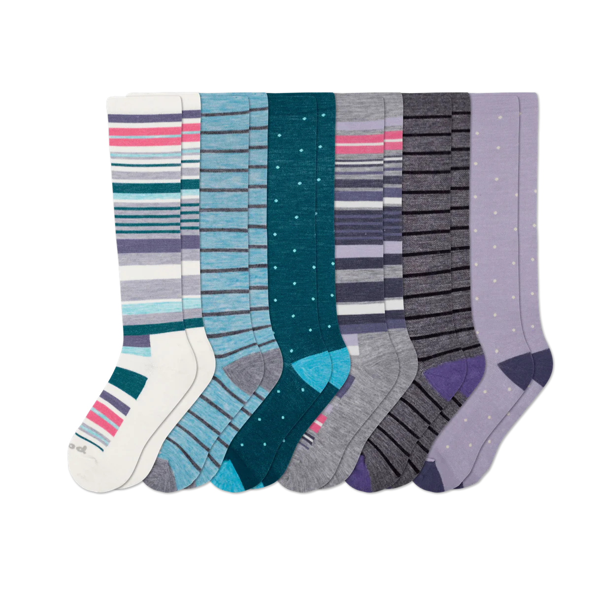 6 Pack - Women's Compression Socks - Image 84