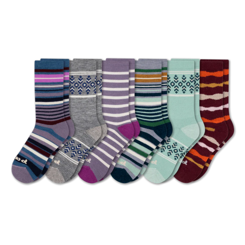 6 Pack - Women's Crew Pacas Socks - Image 11