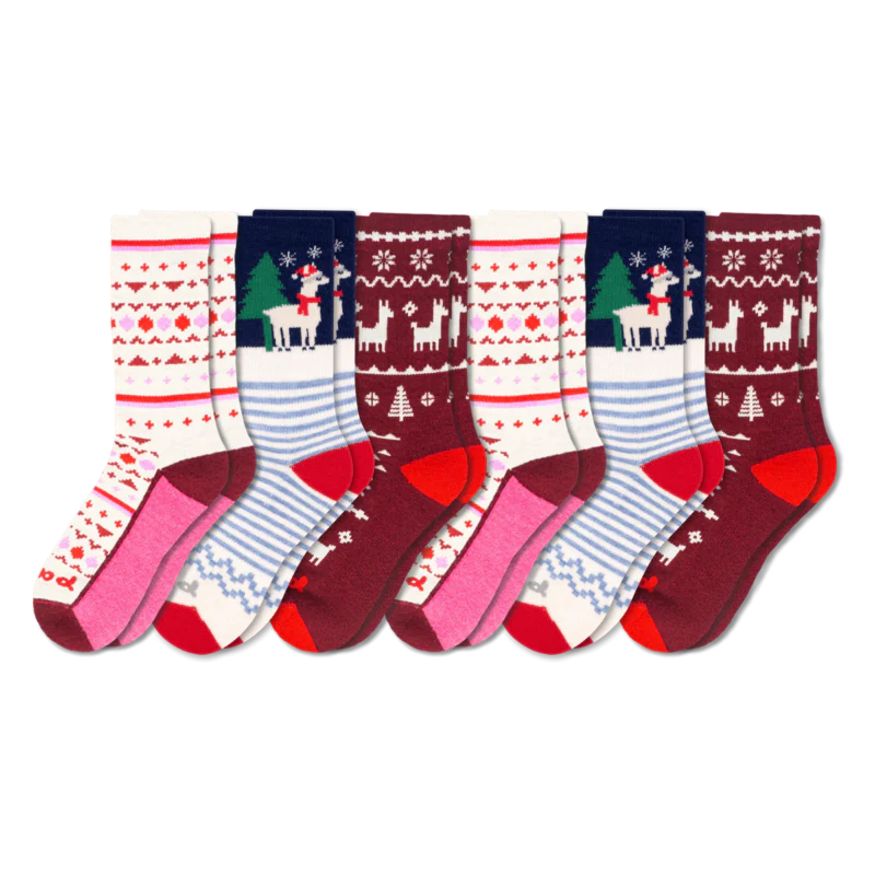 6 Pack - Women's Crew Pacas Socks - Image 119