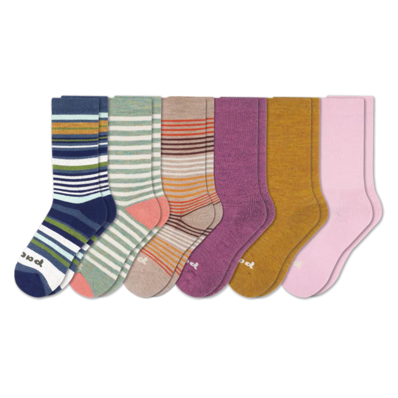 6 Pack - Women's Crew Pacas Socks - Image 16