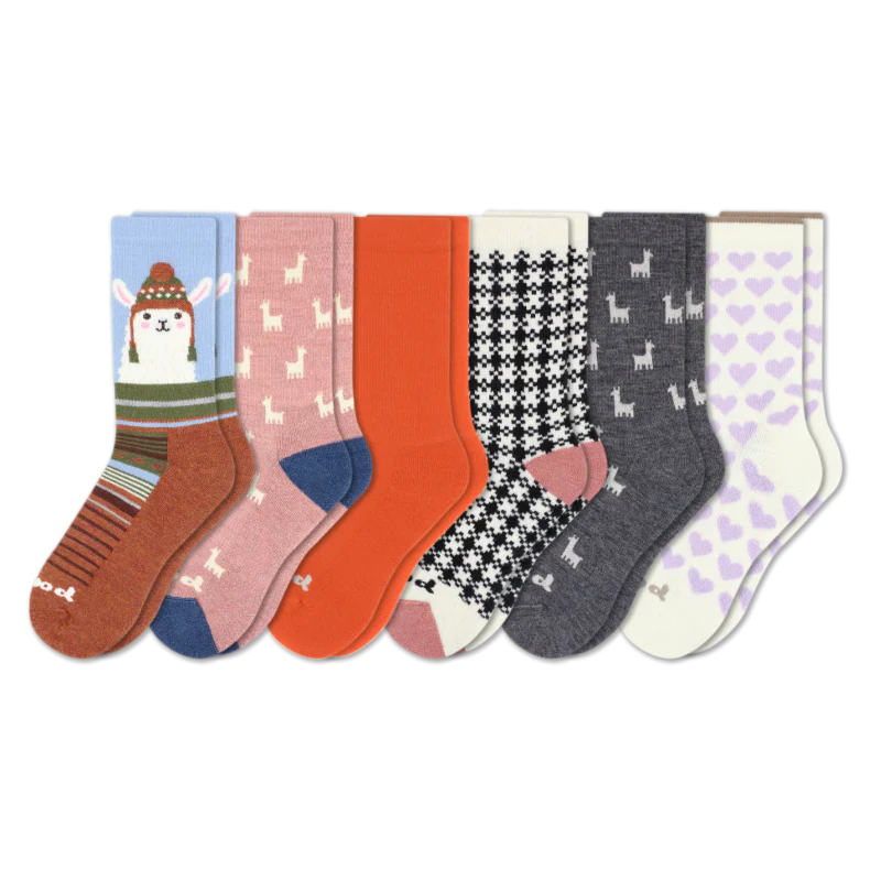 6 Pack - Women's Crew Pacas Socks - Image 177