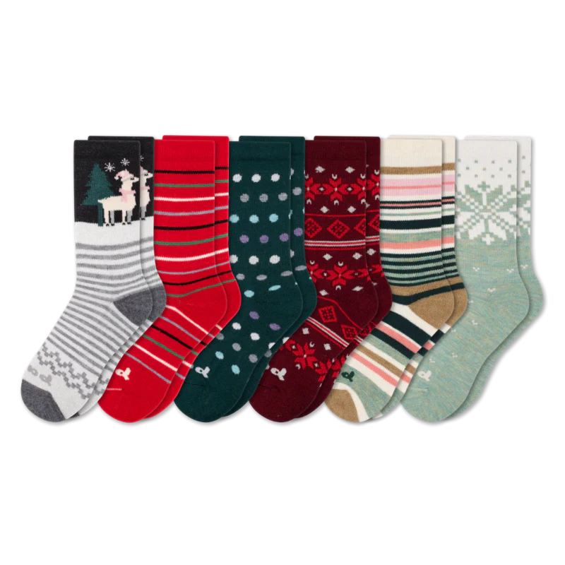 6 Pack - Women's Crew Pacas Socks - Image 18
