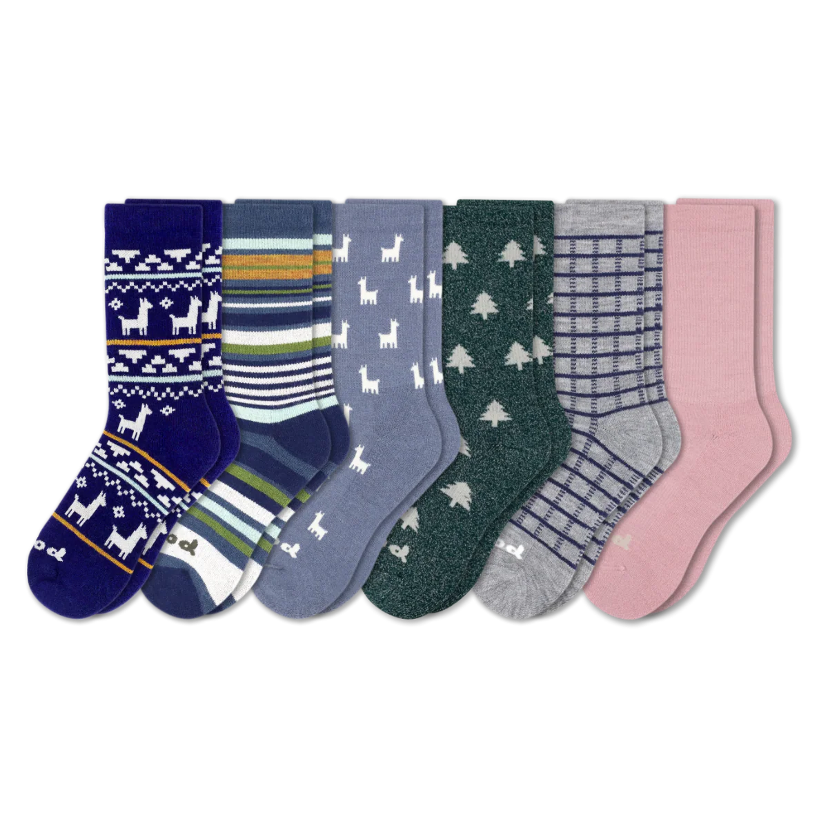 6 Pack - Women's Crew Pacas Socks - Image 188