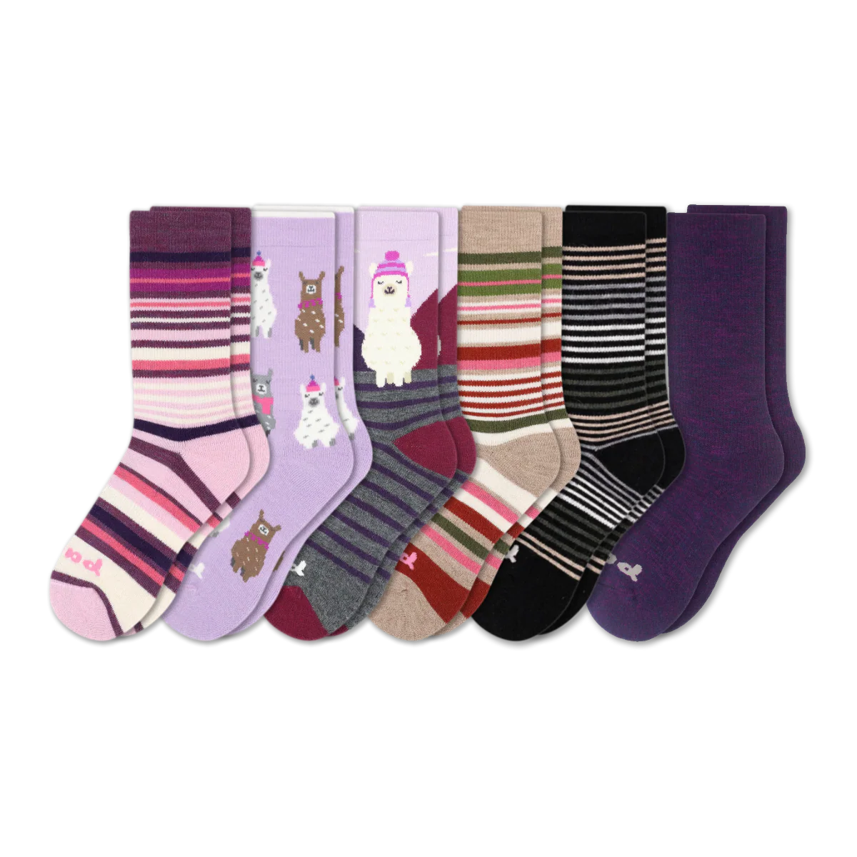 6 Pack - Women's Crew Pacas Socks - Image 189