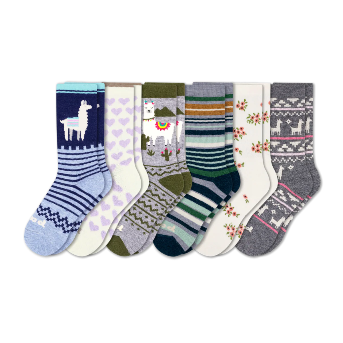 6 Pack - Women's Crew Pacas Socks - Image 199