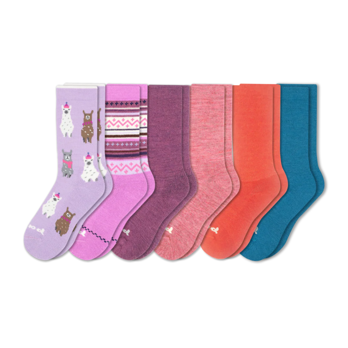 6 Pack - Women's Crew Pacas Socks - Image 209