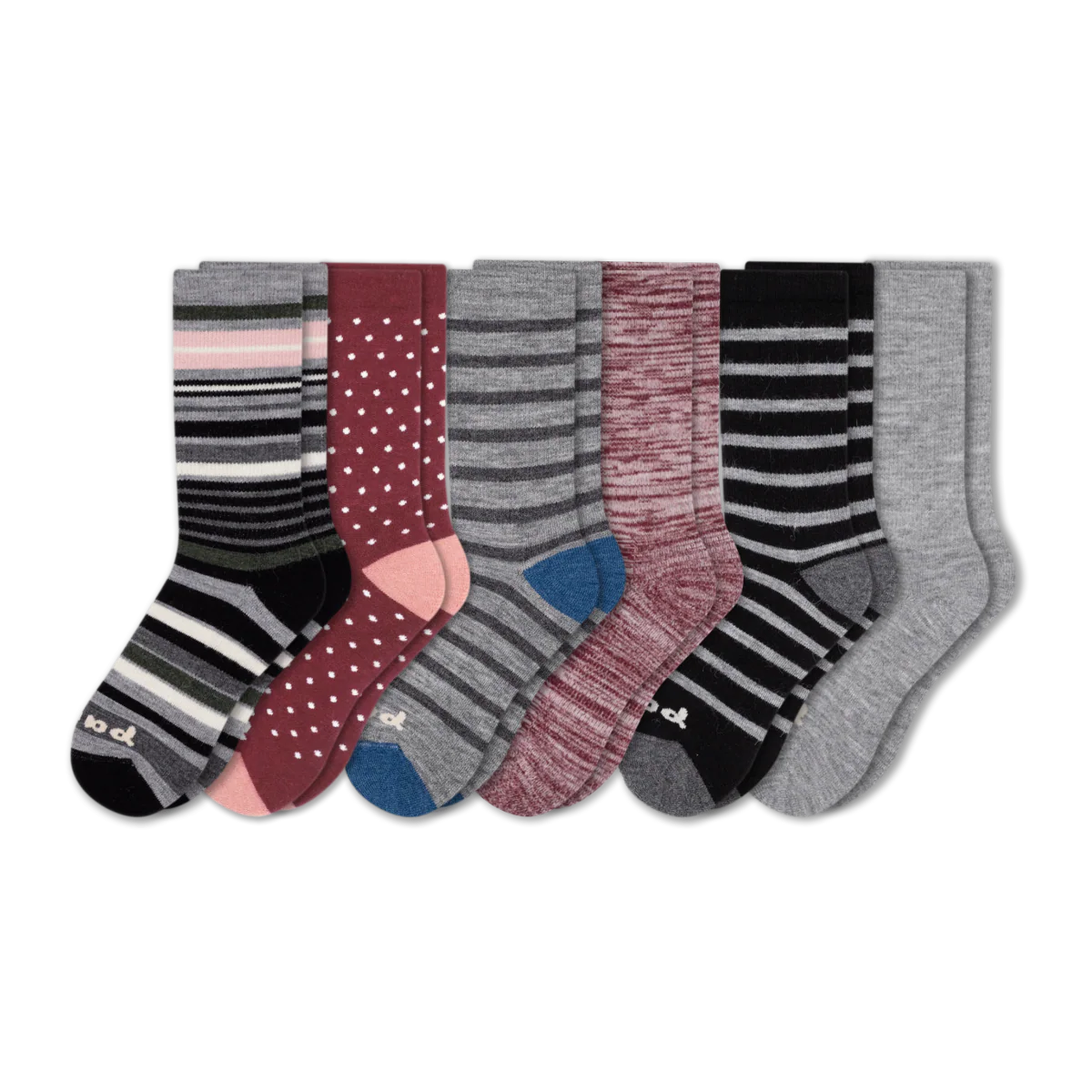 6 Pack - Women's Crew Pacas Socks - Image 212