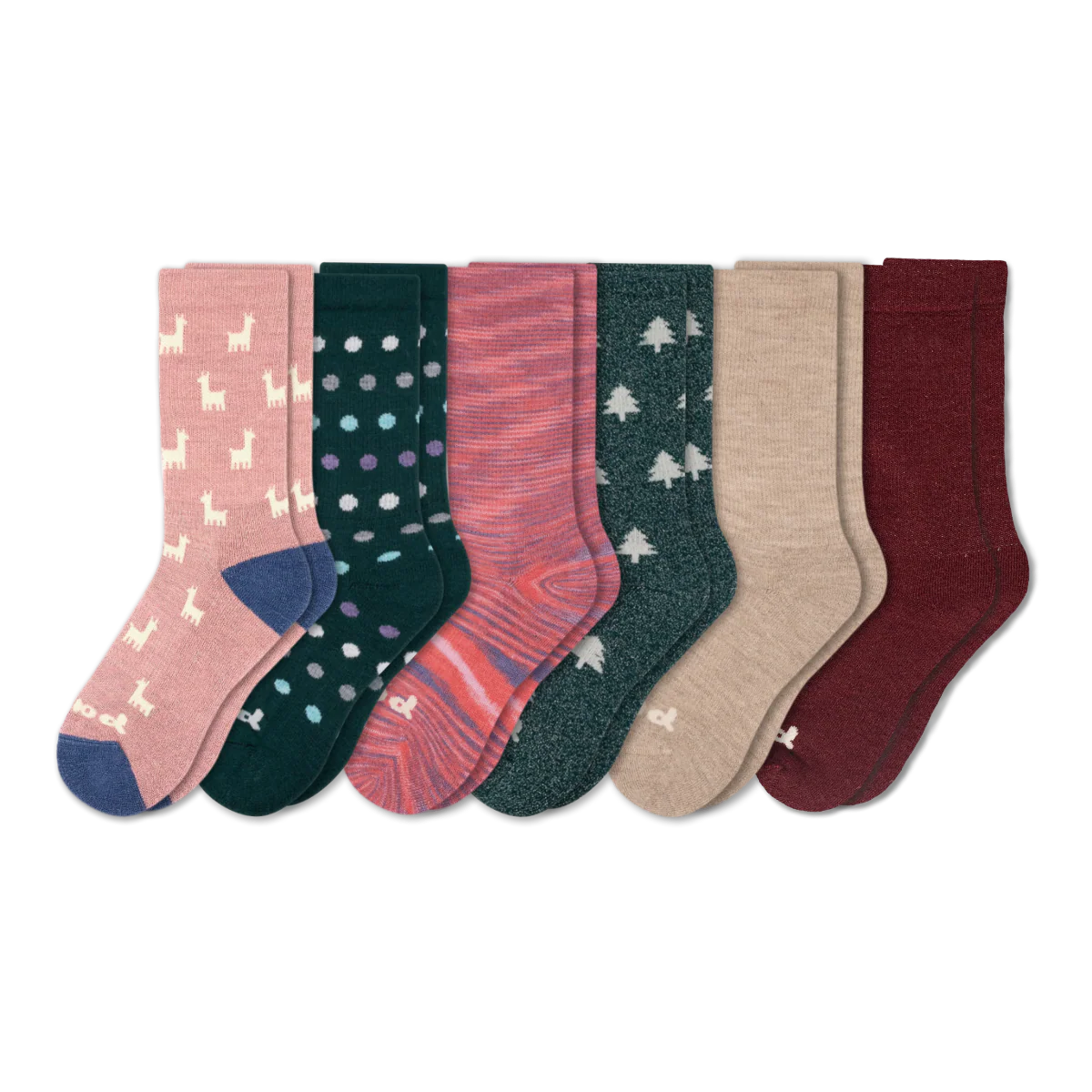 6 Pack - Women's Crew Pacas Socks - Image 218