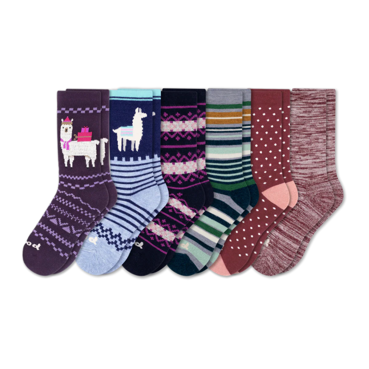 6 Pack - Women's Crew Pacas Socks - Image 221