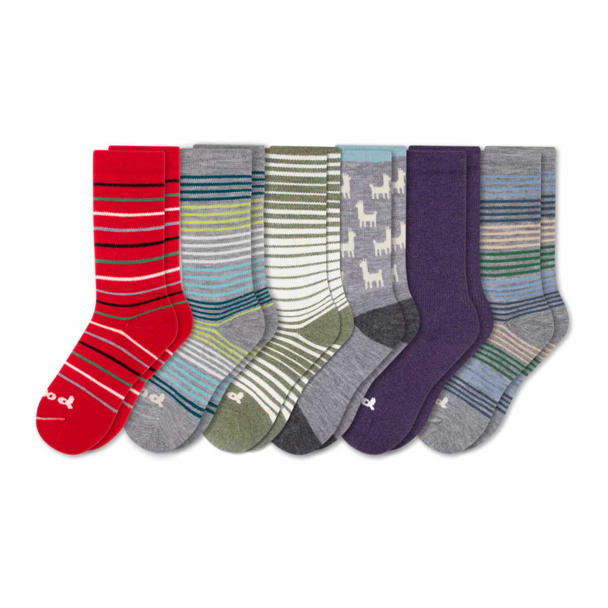 6 Pack - Women's Crew Pacas Socks - Image 222