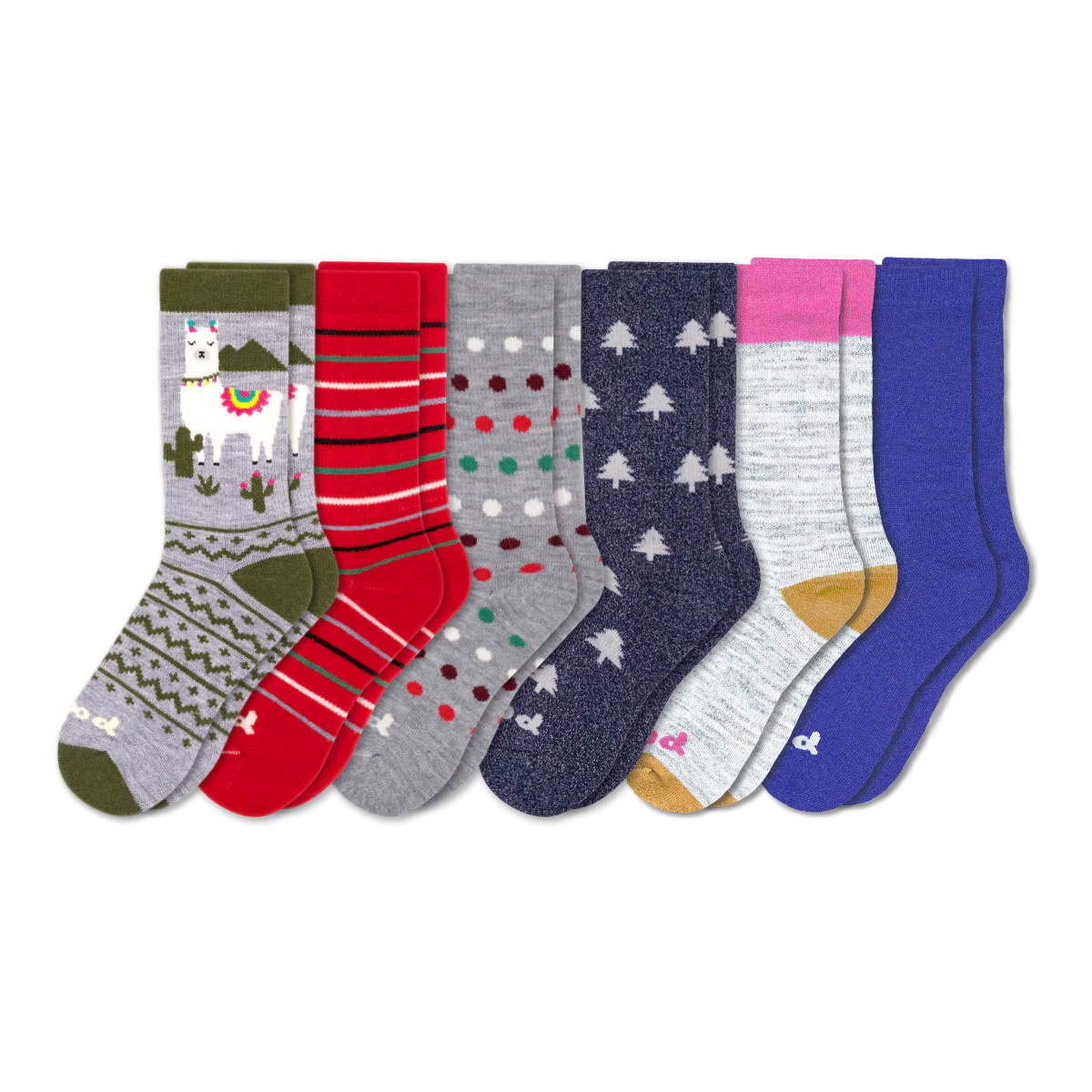 6 Pack - Women's Crew Pacas Socks - Image 226