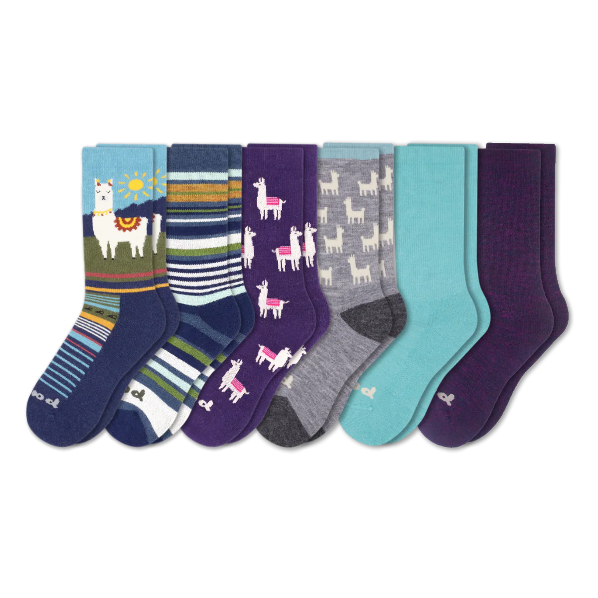 6 Pack - Women's Crew Pacas Socks - Image 228