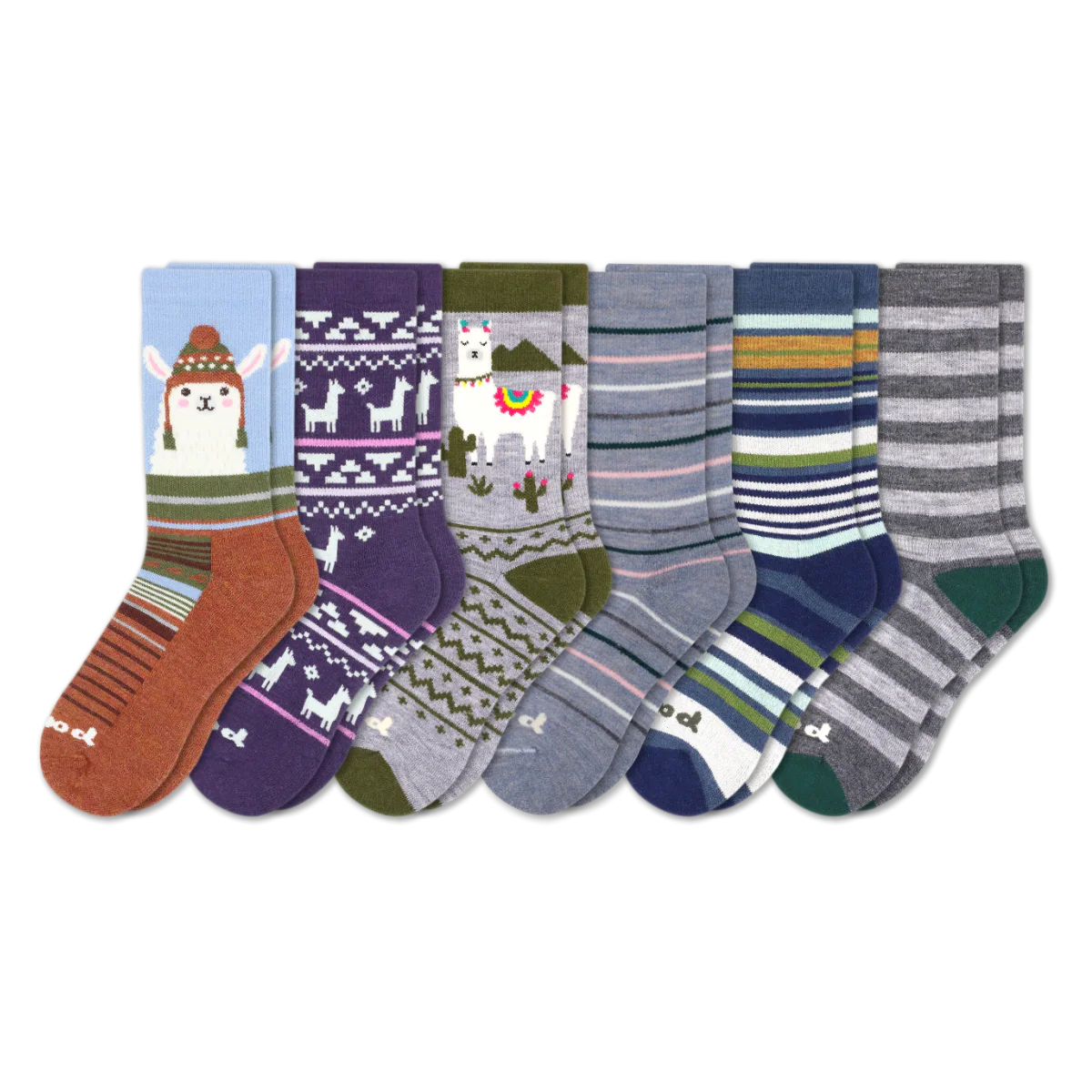 6 Pack - Women's Crew Pacas Socks - Image 230