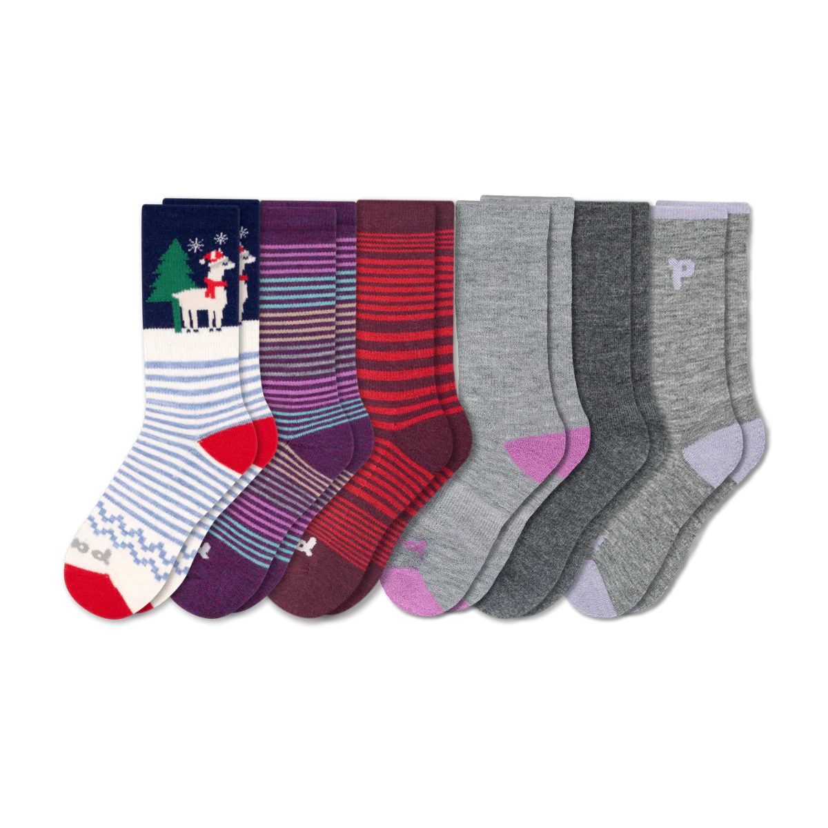 6 Pack - Women's Crew Pacas Socks - Image 233