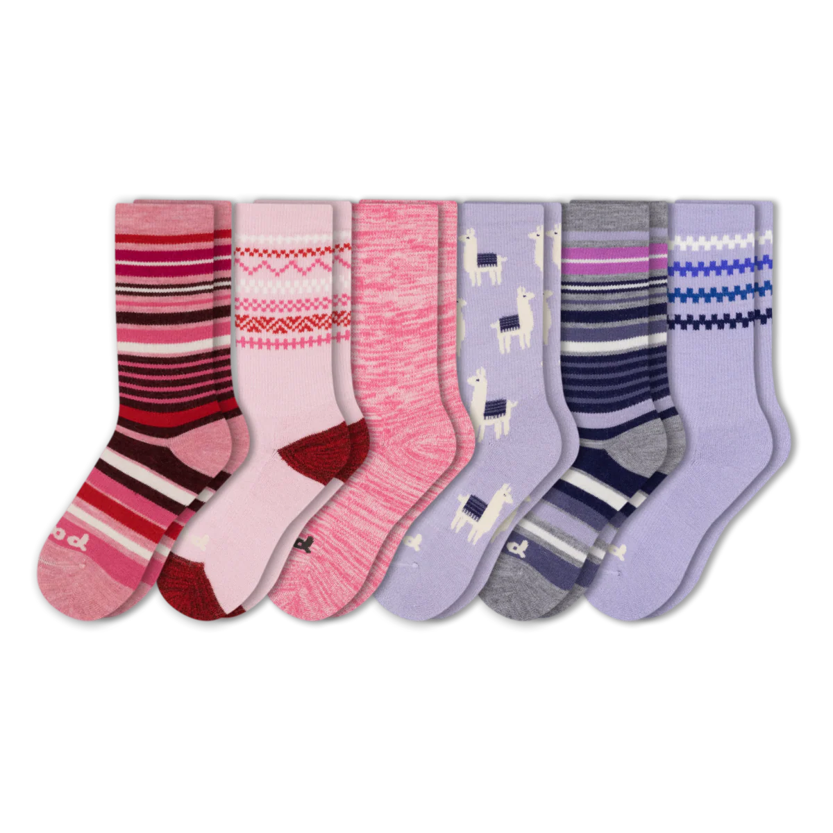 6 Pack - Women's Crew Pacas Socks - Image 236