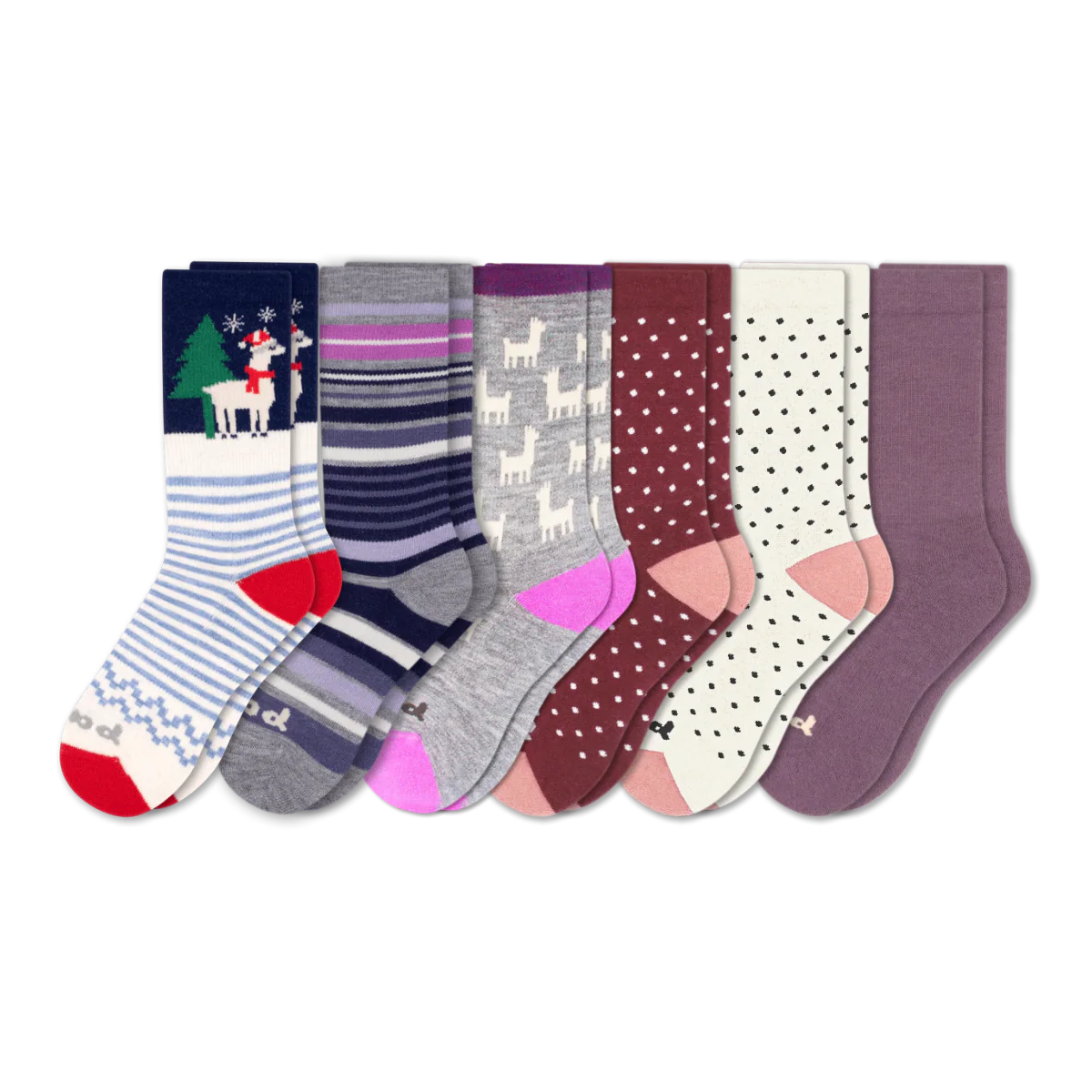 6 Pack - Women's Crew Pacas Socks - Image 240
