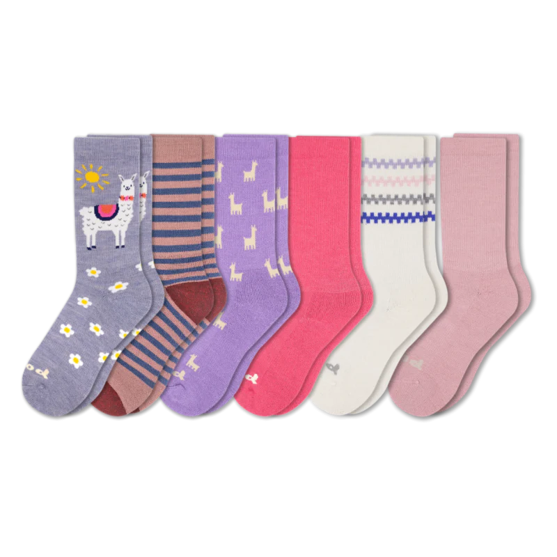 6 Pack - Women's Crew Pacas Socks - Image 26