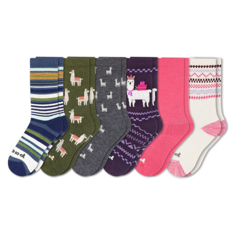 6 Pack - Women's Crew Pacas Socks - Image 41